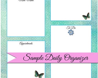 Daily Organizer Planner Template