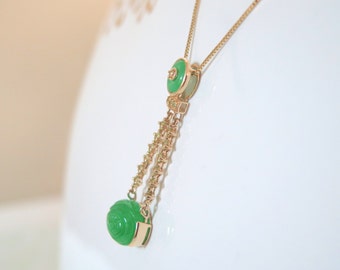 Chinese Jade 14k Gold Fashion Pendant