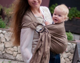Linen Ring Sling, Baby Sling, Baby Sling Carrier, Printed Baby Sling, Baby shower gift, Toddler, Infant, Baby carrier, Pure Linen Ring Sling