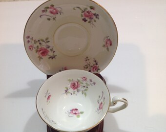 Cartwright & Edwards Victoria Pink Rose Tea Cup and Saucer