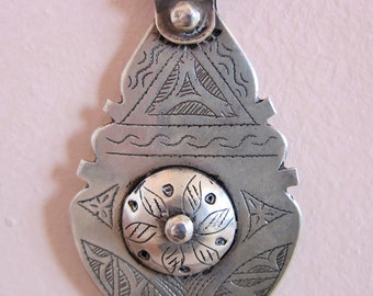 Berber Silver Pendant Morrocan Sahara