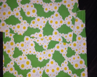 Two Panels Crazy Daisy Fabric