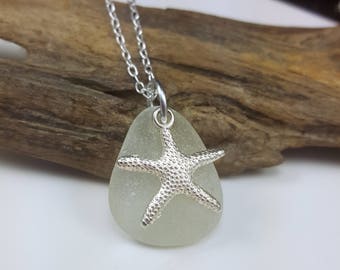 Sea Glass Necklace Sea Glass Pendant Sea Glass Jewelry Gift for Her N-596 Mothers Day Gift Mothers Day Sale