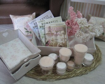 DOLLHOUSE FLORAL TRAYS