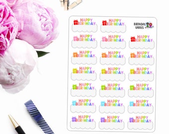 Functional // Birthday Labels