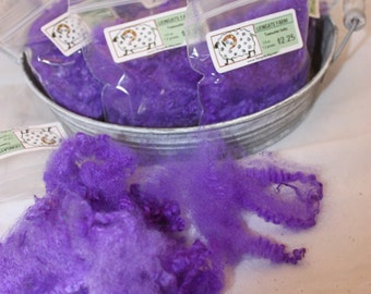 Purple Teeswater locks felting bits, Needle Felting Wool, # 647