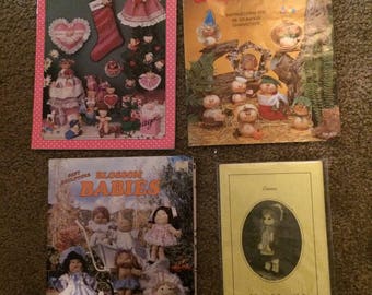 4 soft sculpture dolls pattern booklets