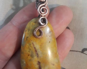 Jasper with copper