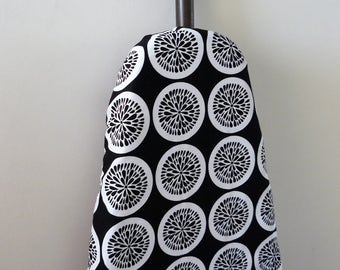 Ironing Board Cover - classic black with white citrus slices