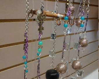Steampunk wind chime; copper
