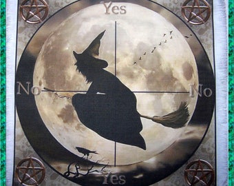 Witch Scrying Mat, Dowsing wiccan Magic Divination.