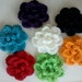 Labor day SALE 10% Pick any 2 for Large 3inch Handmade Crochet Flower Appliques Sewing Bow pick U color
