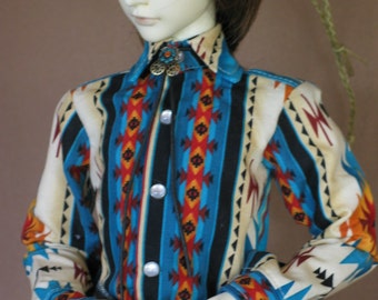 Urban Cowboy shirt for BJD Dollfie Sd13 boys sizes