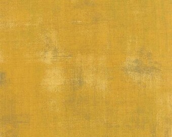 Fabric by the Yard-- Grunge Basics in Mustard-- by Basic Grey for Moda