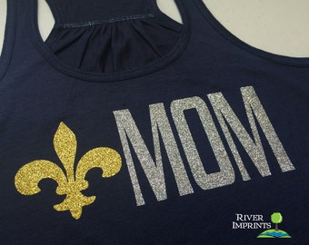 SCOUT MOM Flowy Tank, glitter sparkly jersey racerback tank,