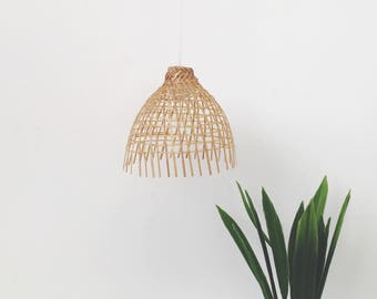 Miniature Rattan Pendant Large