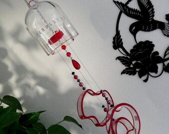 Pendleton bottle wind chime, half gallon bottle chime, Home decor, Yard art, suncatcher, Patio decor, Pendelton bottle, wind chime