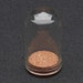 2 Glass Vial Domed Display Mini Bottle Cork Crafts Tiny Vase 44.5x25mm (A1B)