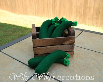 Felt Food Zucchini