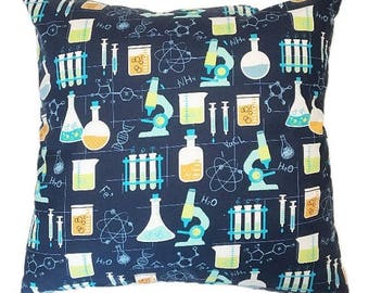 Science Decor, Science Gift, Science Pillow, Throw Pillows, Decorative Pillows, Biology Gifts, Chemist Gift, Scientist Gift, Decor Pillows