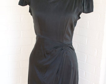 Vintage V-Neck Dress by Neiman Marcus