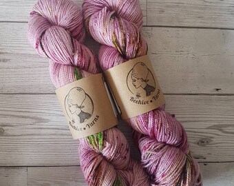 Rose Lichen ~ Bardot ~ Merino Nylon High Twist Sock Yarn