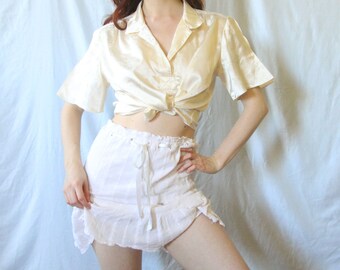 70s Japanese Inspired Blouse M
