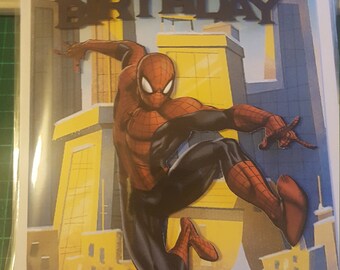 Spiderman Birthday Card