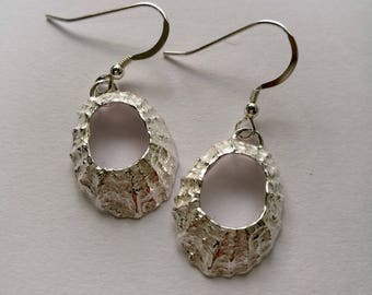 Prussia Cove Sterling Silver Limpet Drop Earrings