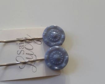 Retro style button bobby pins. Vintage style button bobby pins hair accessories unique and usual