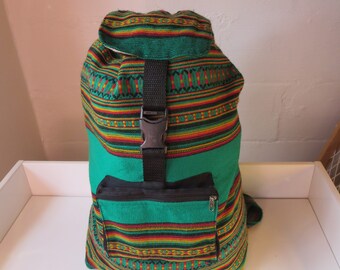Boho Hippie Backpack - Woven Ethnic Backpack