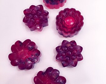 Hand made rose scented flower soap- suitable for vegans