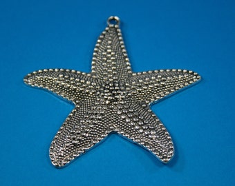 Large Pewter Starfish 1 Charm (60 x 66 mm)