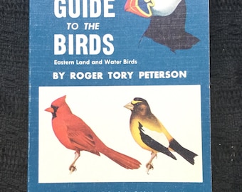 Peterson Field Guide to the Birds by Roger Tory Peterson, Antique Bird Book, Ornithology, Feild Guide to Birds of Eastern Lands & Water Bird