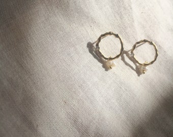 melt&float_Gold Circle Earrings