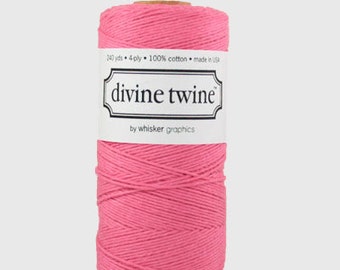 Pink Baker's Twine, Divine, 240 Yards, 720 Feet, Solid