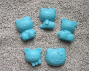 5 pcs. Set soap, children's soap, Mitgebsel, children's birthday, raffle, kitty