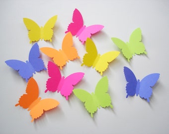 25 Extra Large Brights Country Butterfly die cut punch scrapbook embellishments - No301