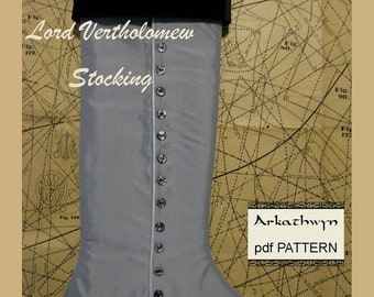 Men's Victorian Christmas Stocking PDF Pattern...Lord Vertholomew