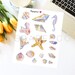 Seashells Stickers - Bullet Journal Stickers - Planner Stickers - Decorative Stickers - Illustrated Stickers