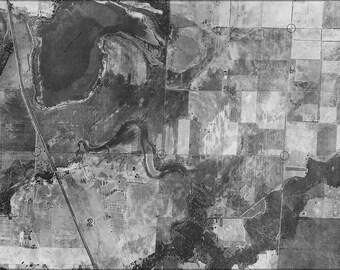 Poster, Many Sizes Available; Aerial View Showing Lake And Fields. Near Hannibal Nara 283518