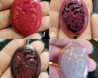 Anatomically correct heart pendant