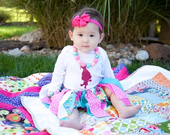 Trolls Poppy Outfit for Babies - Princess Trolls Poppy Birthday - Princess Poppy - Trolls Party - Trolls Birthday Party - Girl Birthday