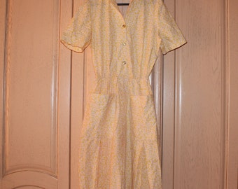 Vintage Yellow Dress from 1950