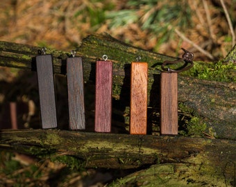 Simple pendant made of different woods
