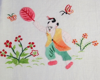 Vintage Hand Towel Hand Towel Applique Embroidery Hand Towel Marghab Hand Towel Madeira