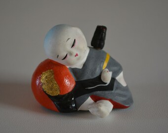Daikokuten figurine, miniature, Japanese Shichifukujin seven lucky gods