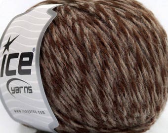 ICE SALE CAMEL WOOL AND 50G FINGERING BROWN 4 / / 51