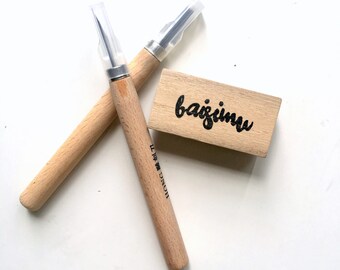 Make it yourself - Rubber stamp carving set for beginners/ rubber stamp kit/ handmade kit/ rubber stamp supplies/ stamp carving blocks/ DIY