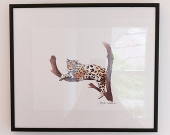 Leopard - Wild at Heart (East Indian ink illustration)